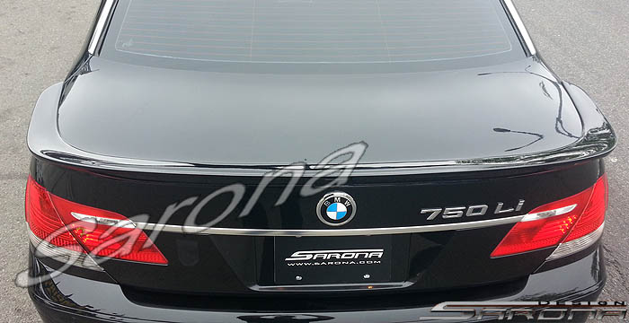 Custom BMW 7 Series Trunk Wing  Sedan (2005 - 2008) - $395.00 (Manufacturer Sarona, Part #BM-033-TW)